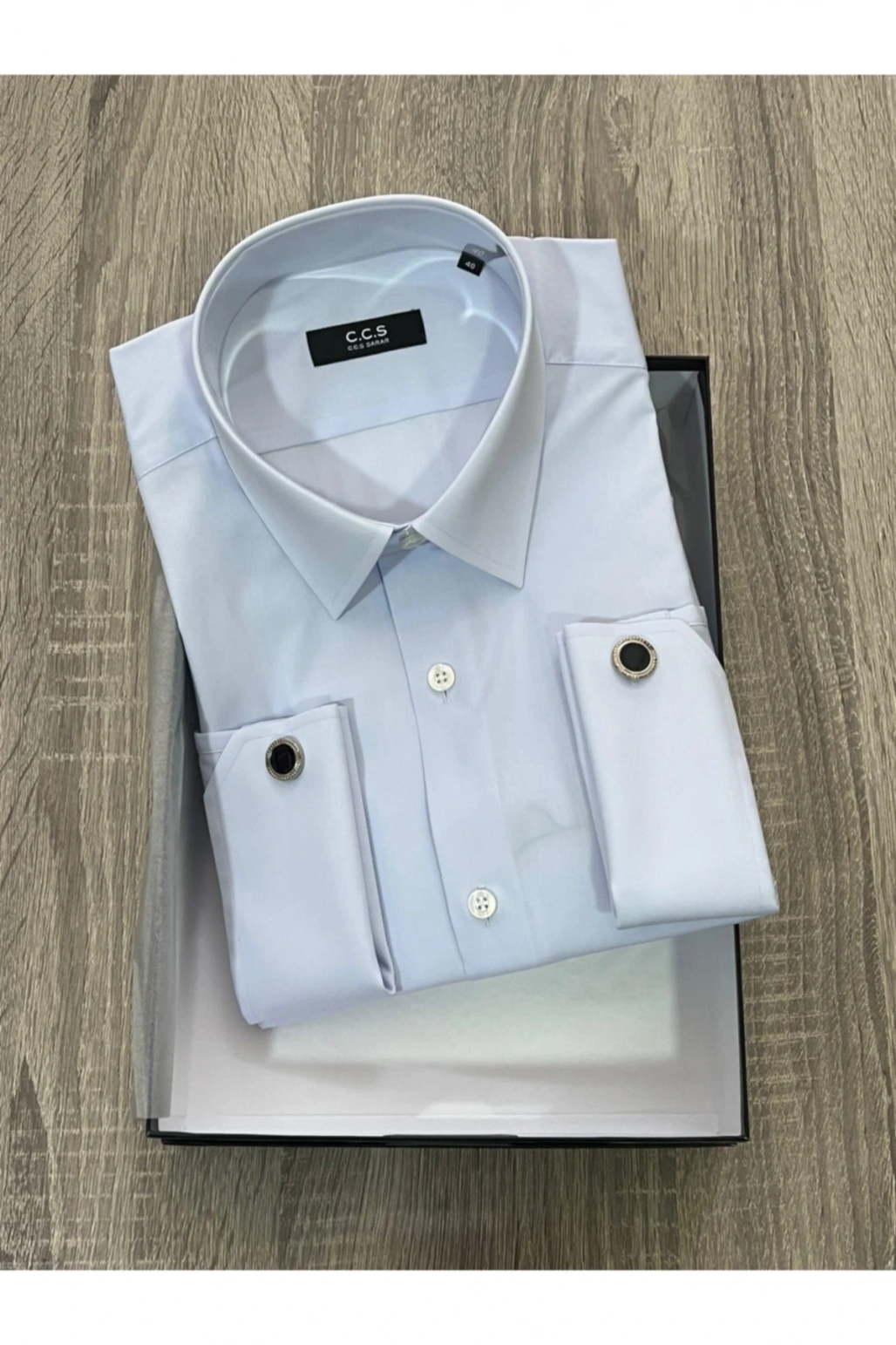 Frank Geniş Manşet Kol Düğmeli Gömlek