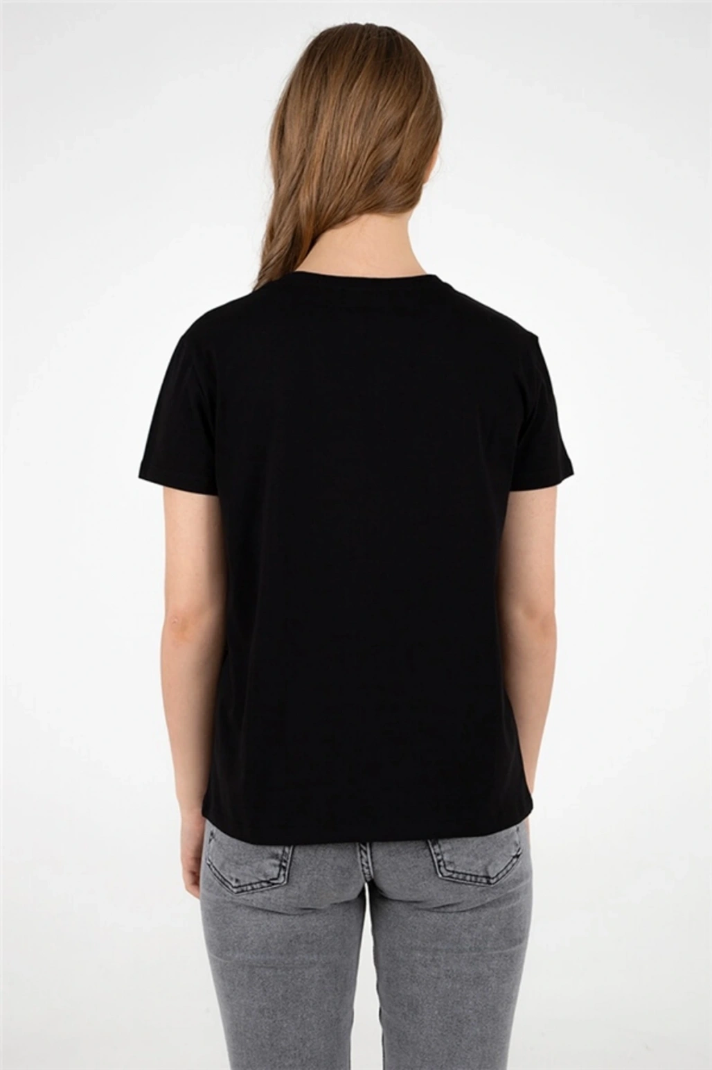 Baskılı Tişört Siyah