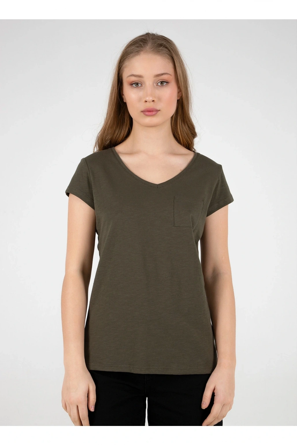 22y0147k1 Kadın T-shirt Beyaz