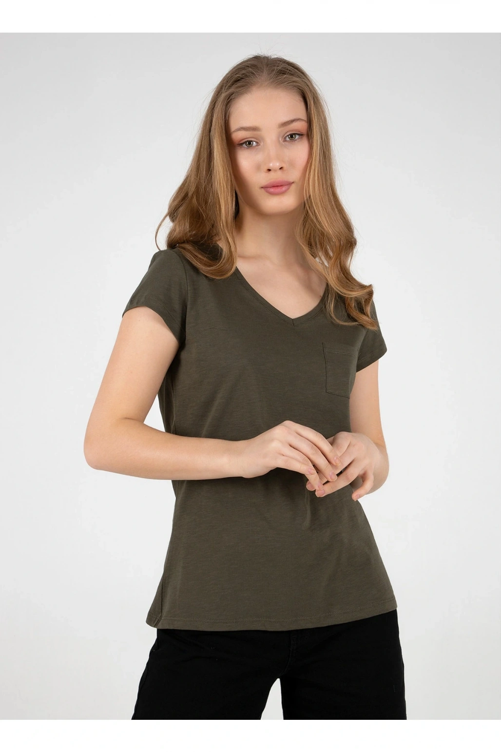 22y0147k1 Kadın T-shirt Beyaz