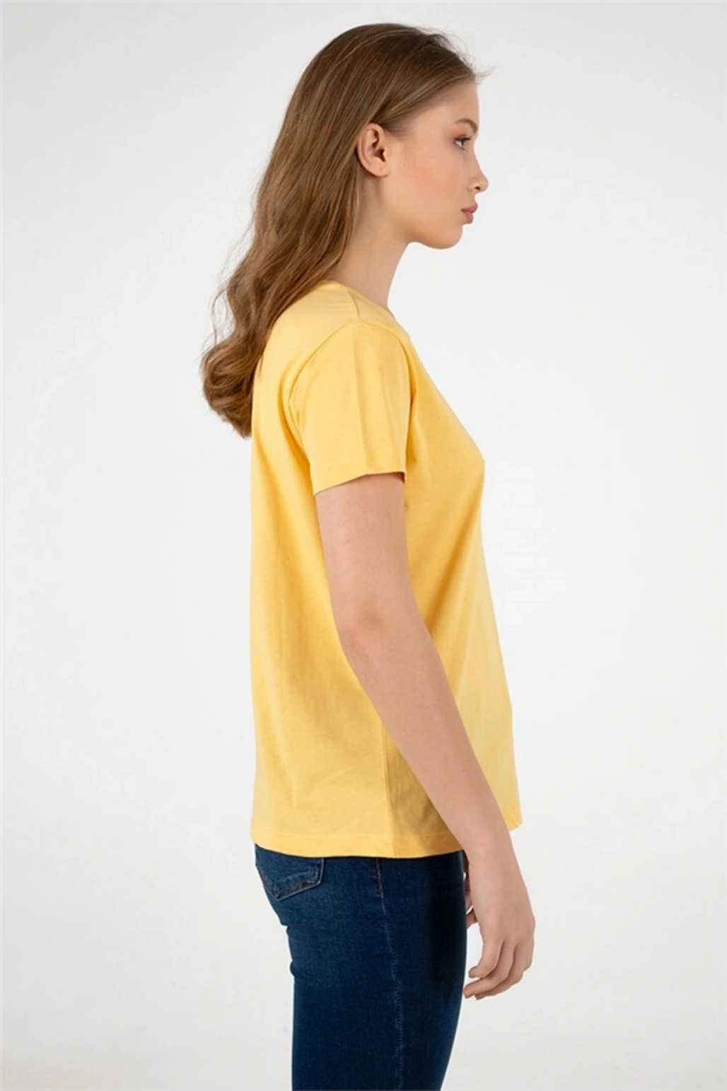 Baskılı Tişört Sarı