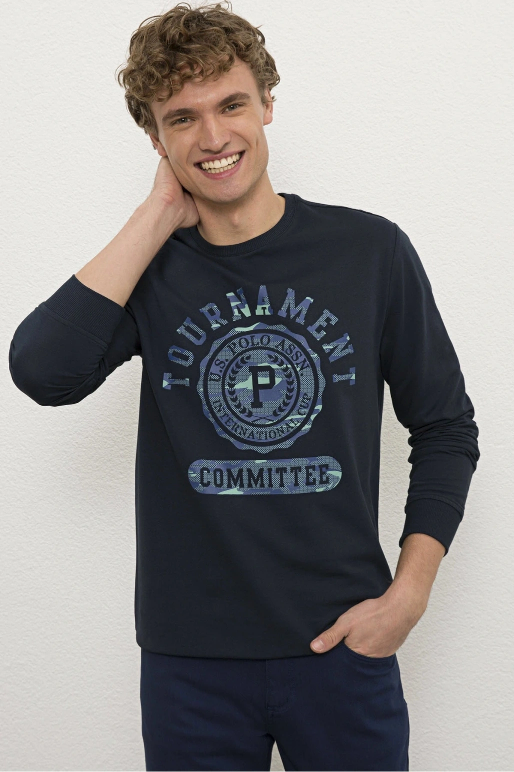 Lacivert Erkek Sweatshirt