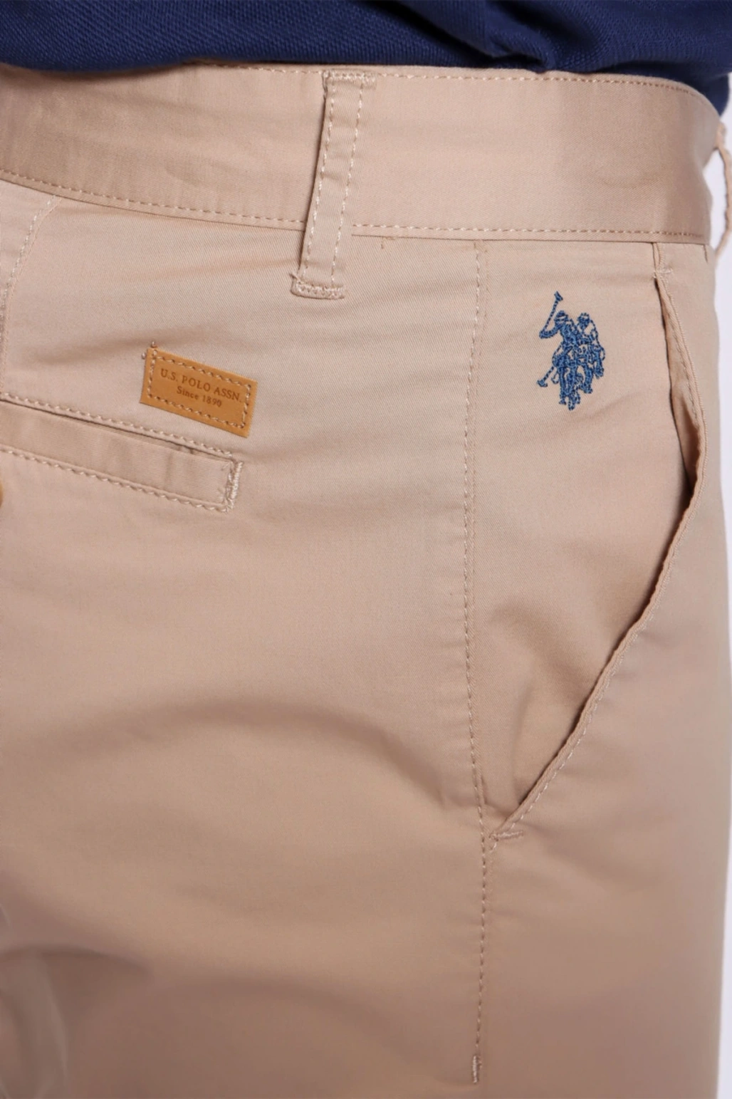 U.s Polo Assn. Erkek Kum Rengi Dokuma Silim Fit Pantolon