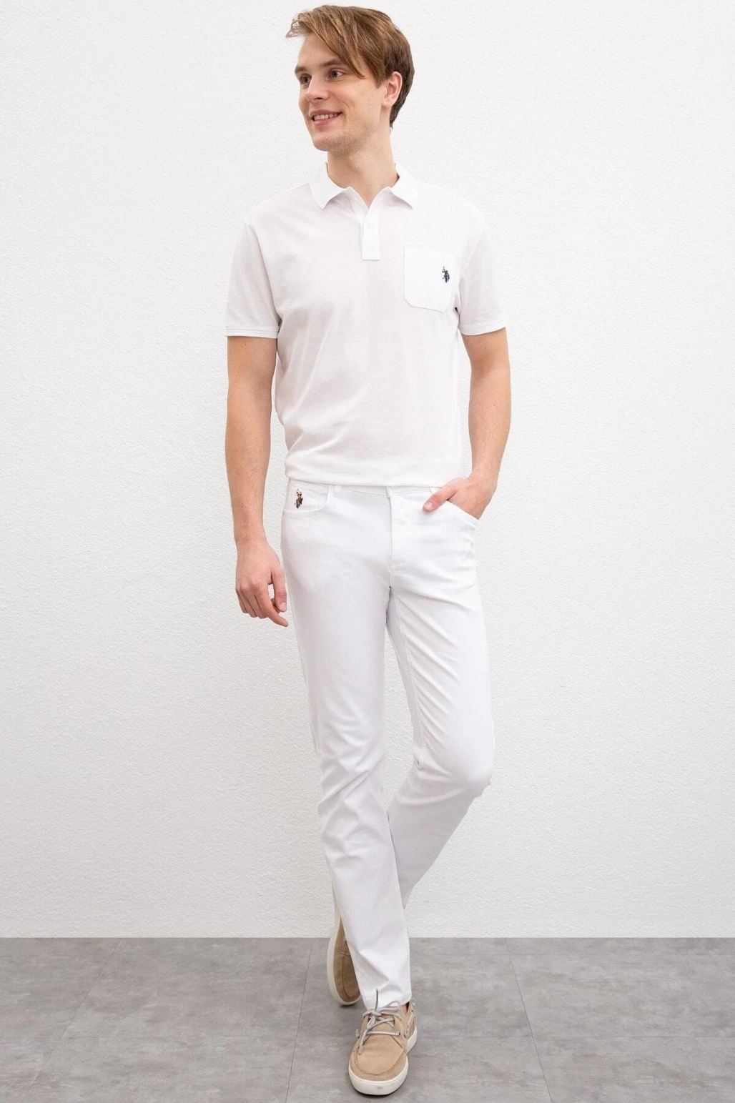 U.s. Polo Erkek Spor Pantolon 1358467 Dernes 013 Beyaz