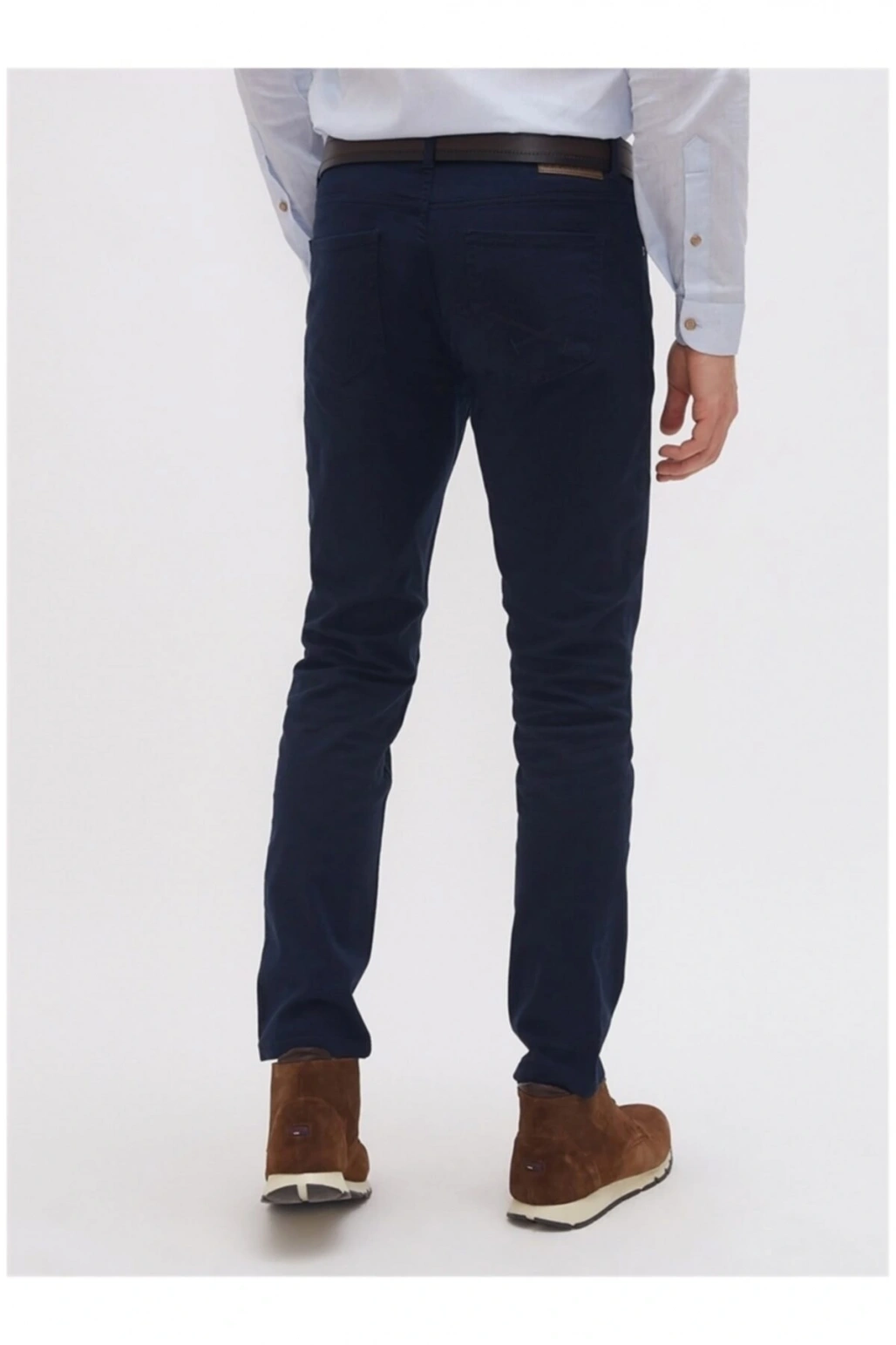 Erkek Lacivert Düz Pantolon