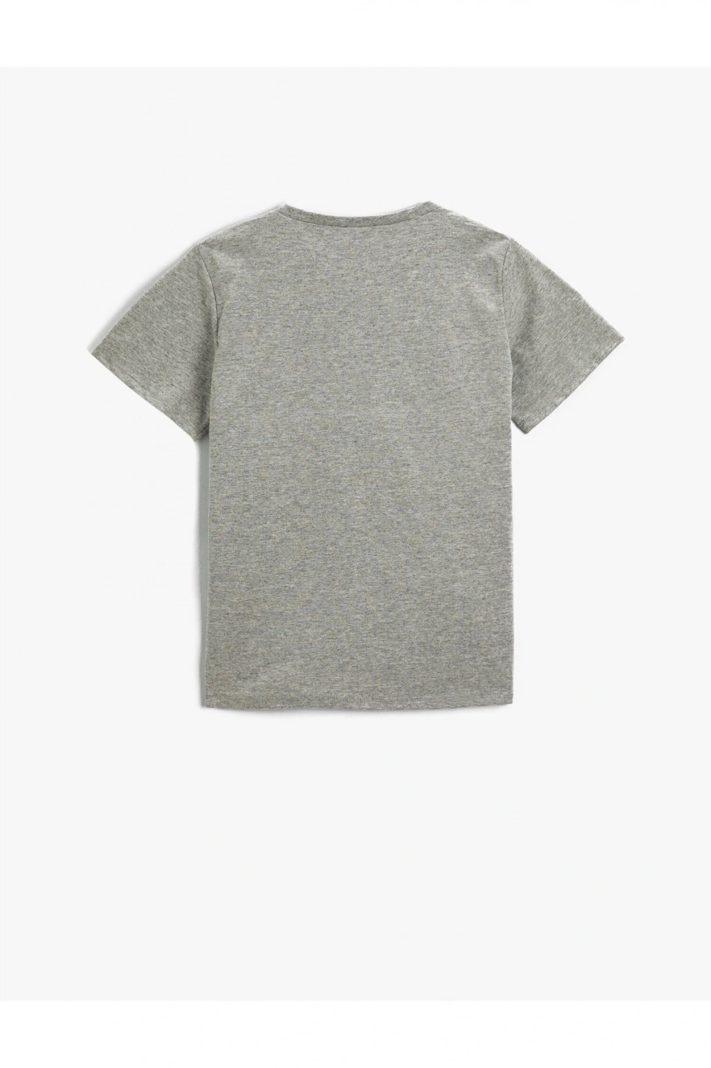 Slogan Baskılı Kısa Kollu Tişört Bisiklet Yaka