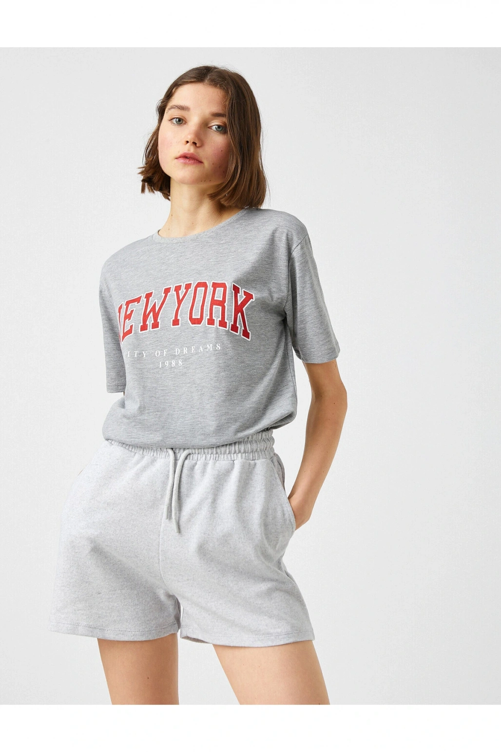 Mini Şort Cepli Beli Lastikli Bağlamalı