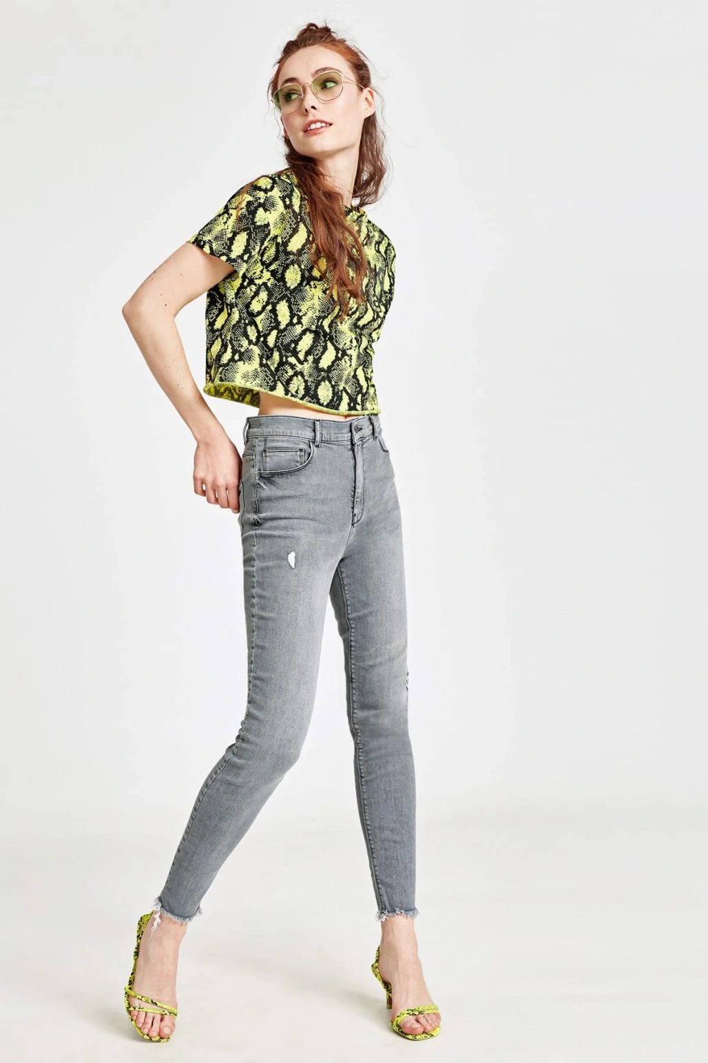 Kadın Gri Rodeo Pantolon 9W0160Z8