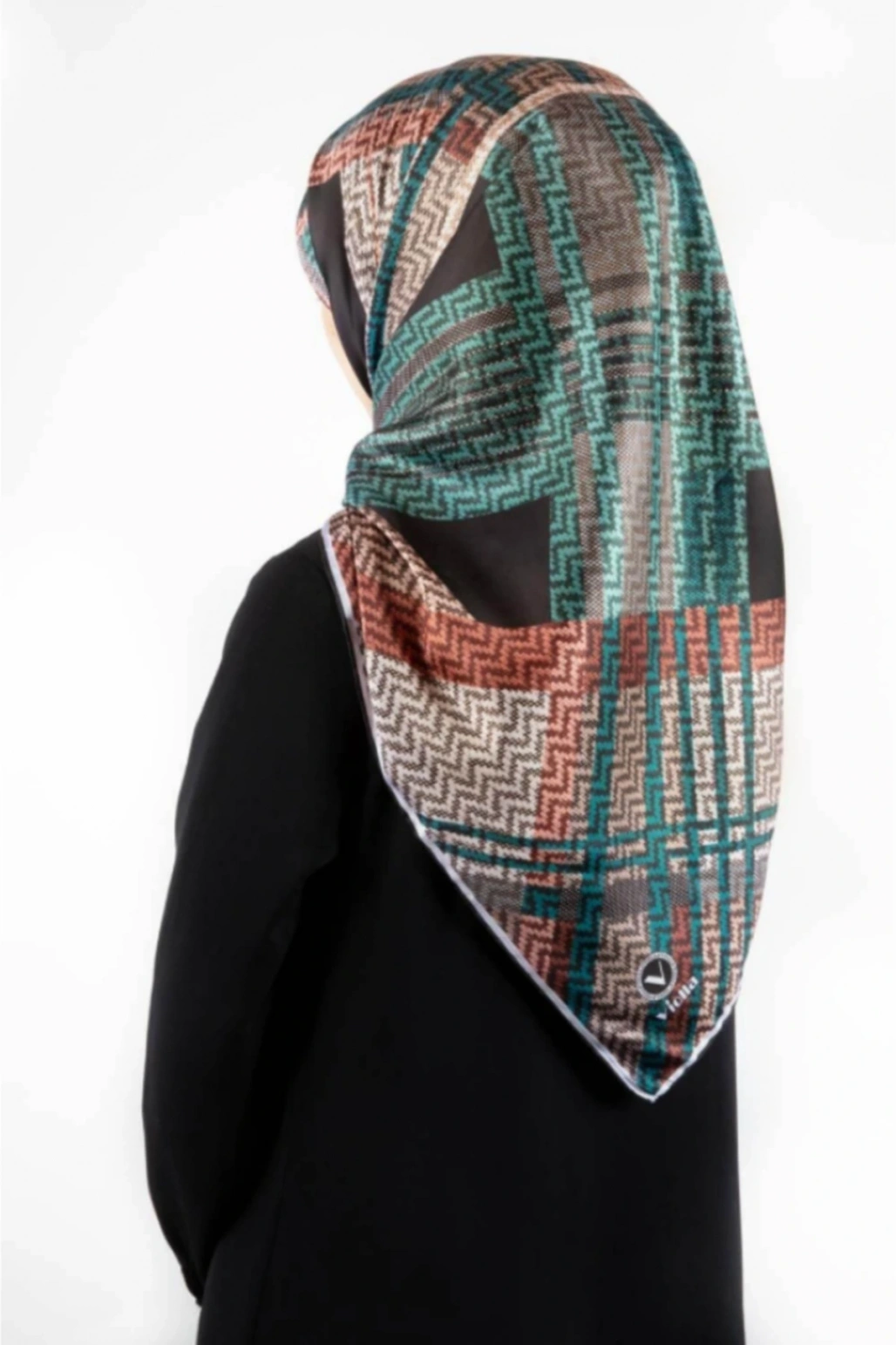 Kadın Twill Eşarp Petrol Yeşili 90x90