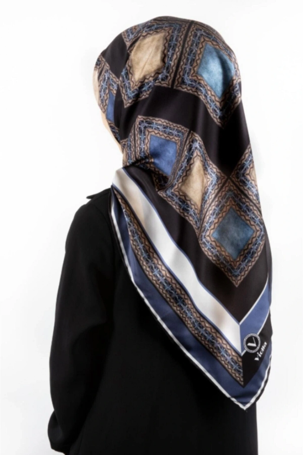 Desenli Dijital Tivil Eşarp - 7431 0031-90x90