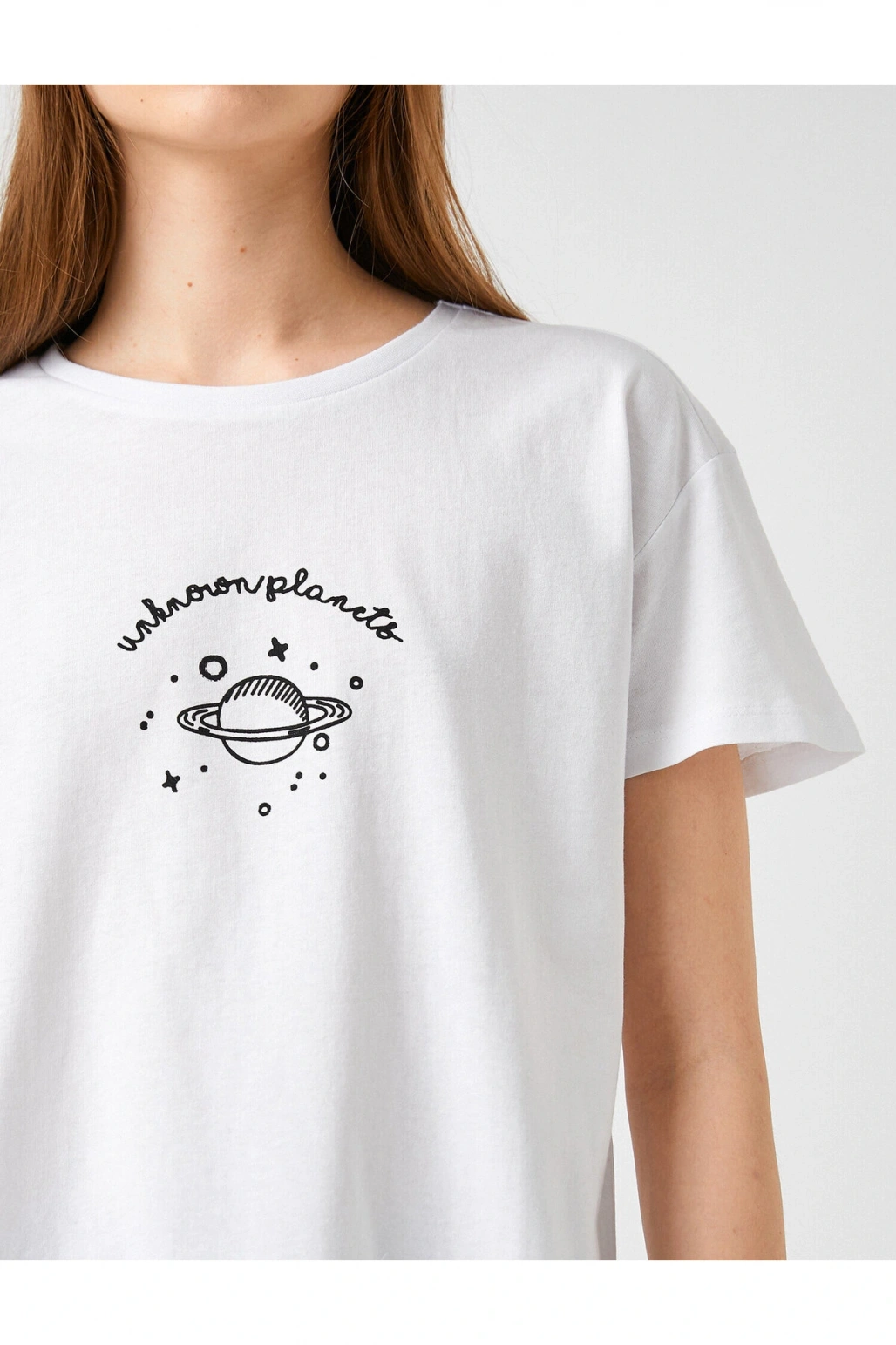 Bisiklet Yaka Kısa Kollu Tişört