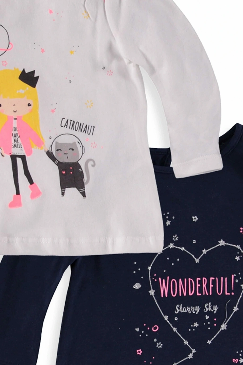 Ekru Kız Bebek T-Shirt 7K2899Z1