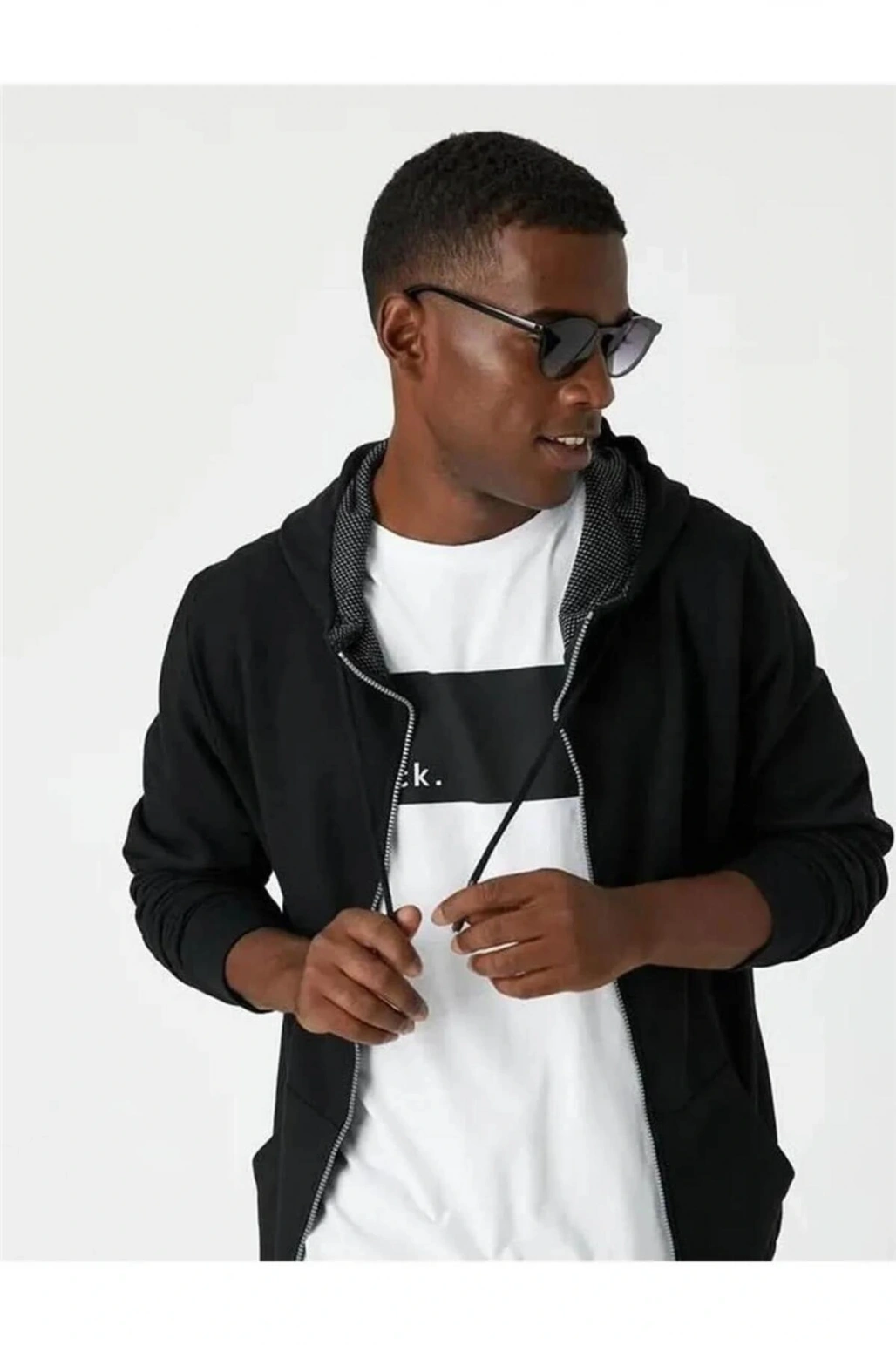 3wam70107mk Siyah 999 Erkek Pamuk Jersey Sweatshirt