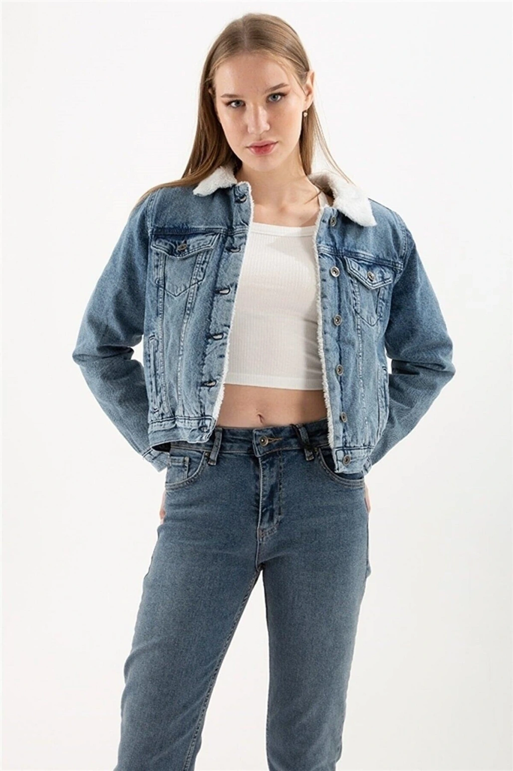 Kadın Jean Mont Mavi