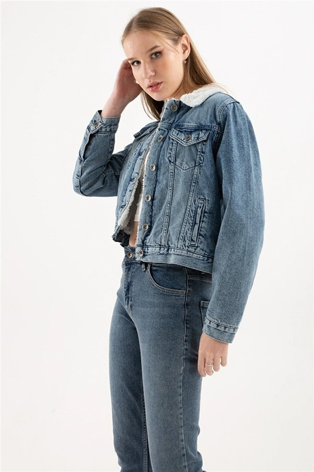 Kadın Jean Mont Mavi