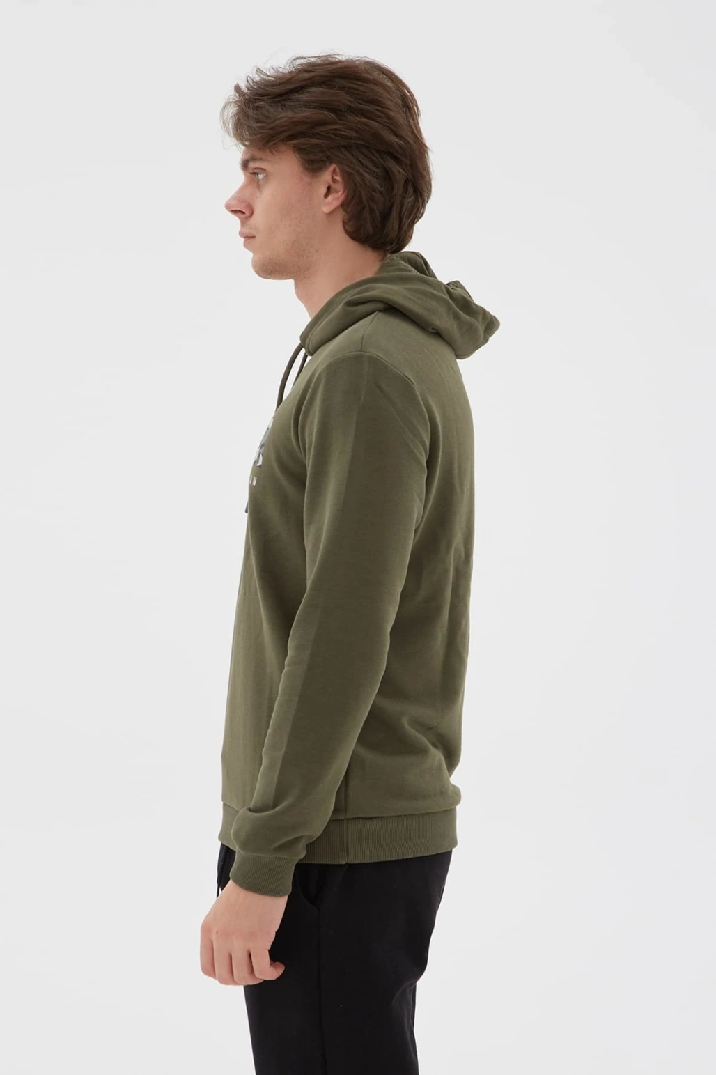 Baskılı Sweatshirt Haki / Khaki