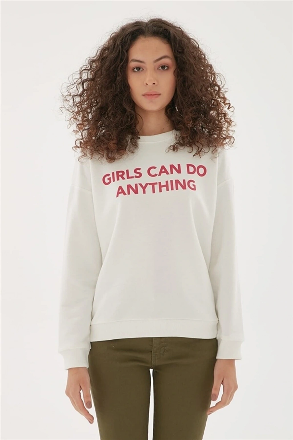 22k0842k1 Kadın Sweat Ekru