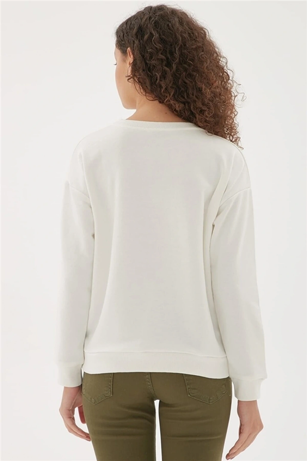 22k0842k1 Kadın Sweat Ekru