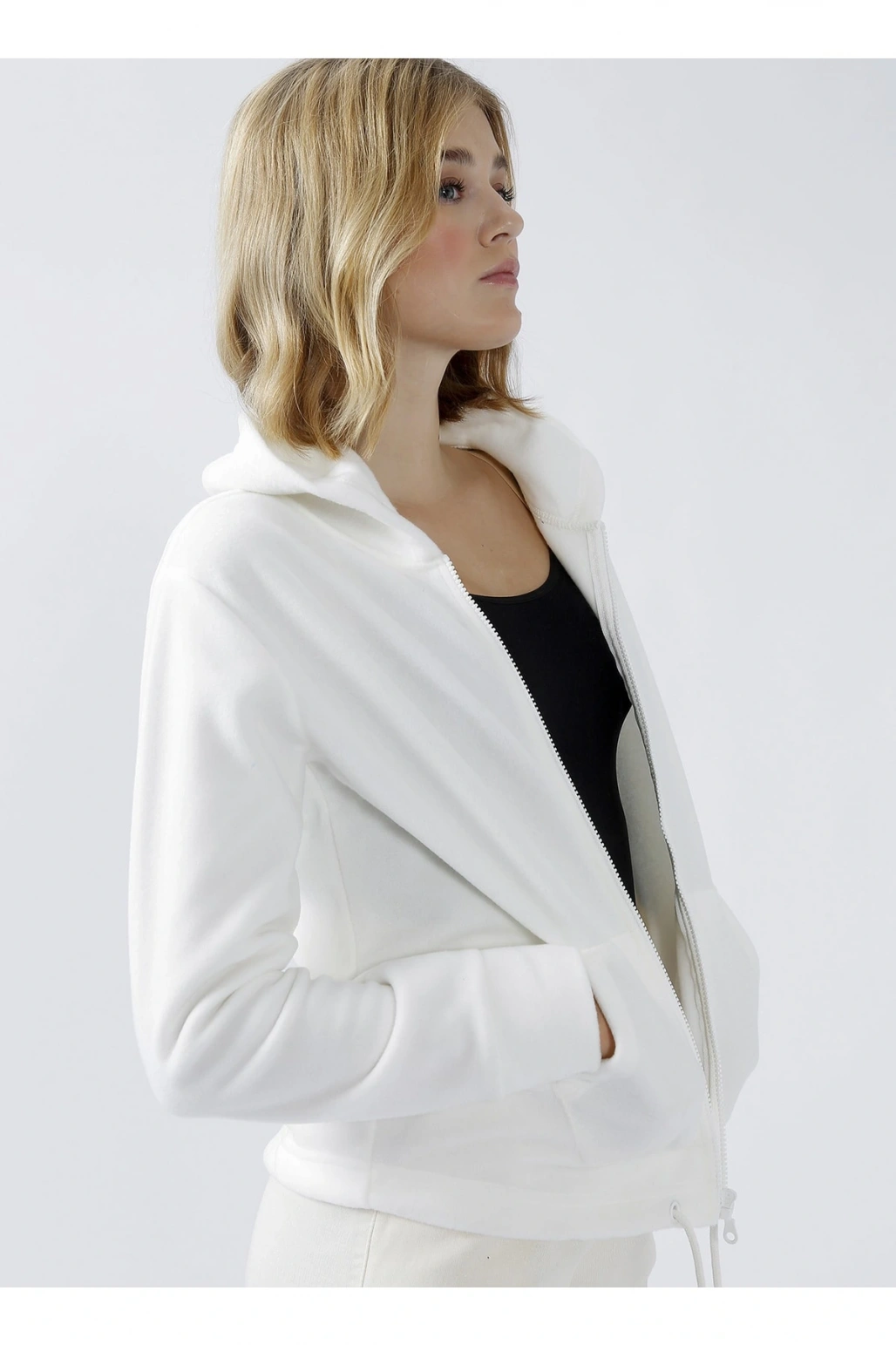 Ekru Kadın Sweatshirt