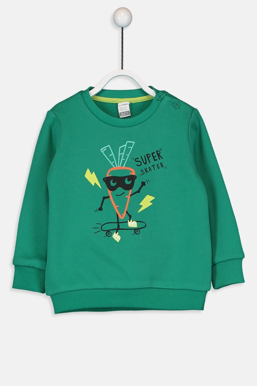 Erkek Bebek Zümrüt Yeşili Gv2 Sweatshirt