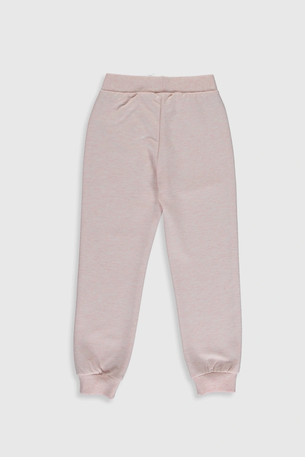 Kız Çocuk Pembe Melanj E6R Eşofman Altı