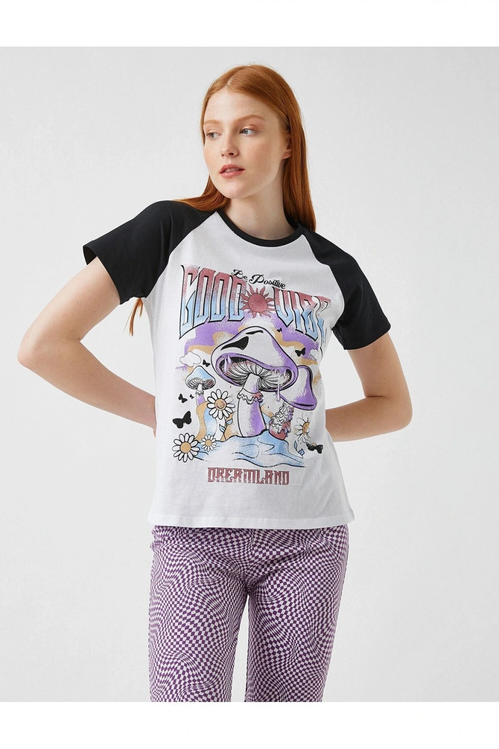 Kadın Ekru T-Shirt 2SAL10088IK