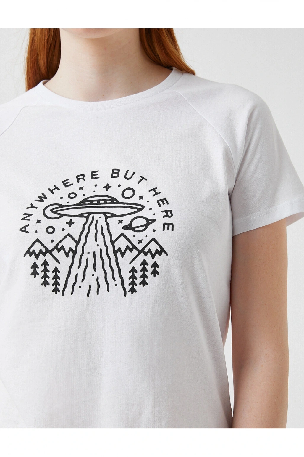 Kadın Ekru T-Shirt 2SAL10249IK