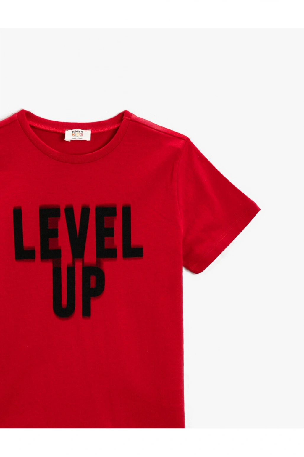Erkek Çocuk Slogan Baskılı Kırmızı Tişört 2ykb16253ok