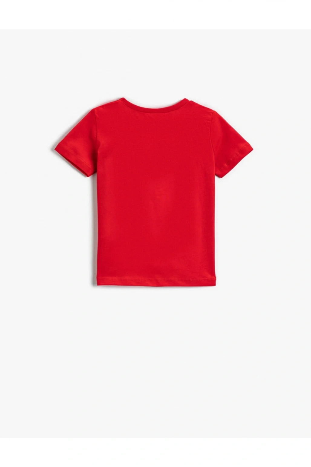 Slogan Baskılı Kısa Kollu Tişört Pamuklu