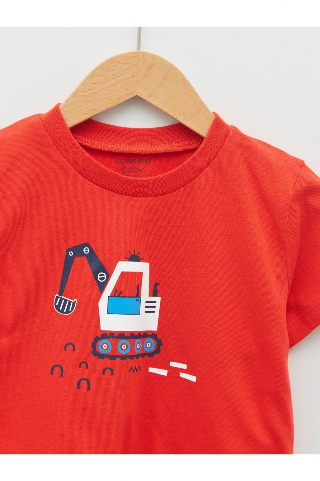 Bisiklet Yaka Kısa Kollu Baskılı Pamuklu Erkek Bebek Tişört Ve Pantolon 2li Takım