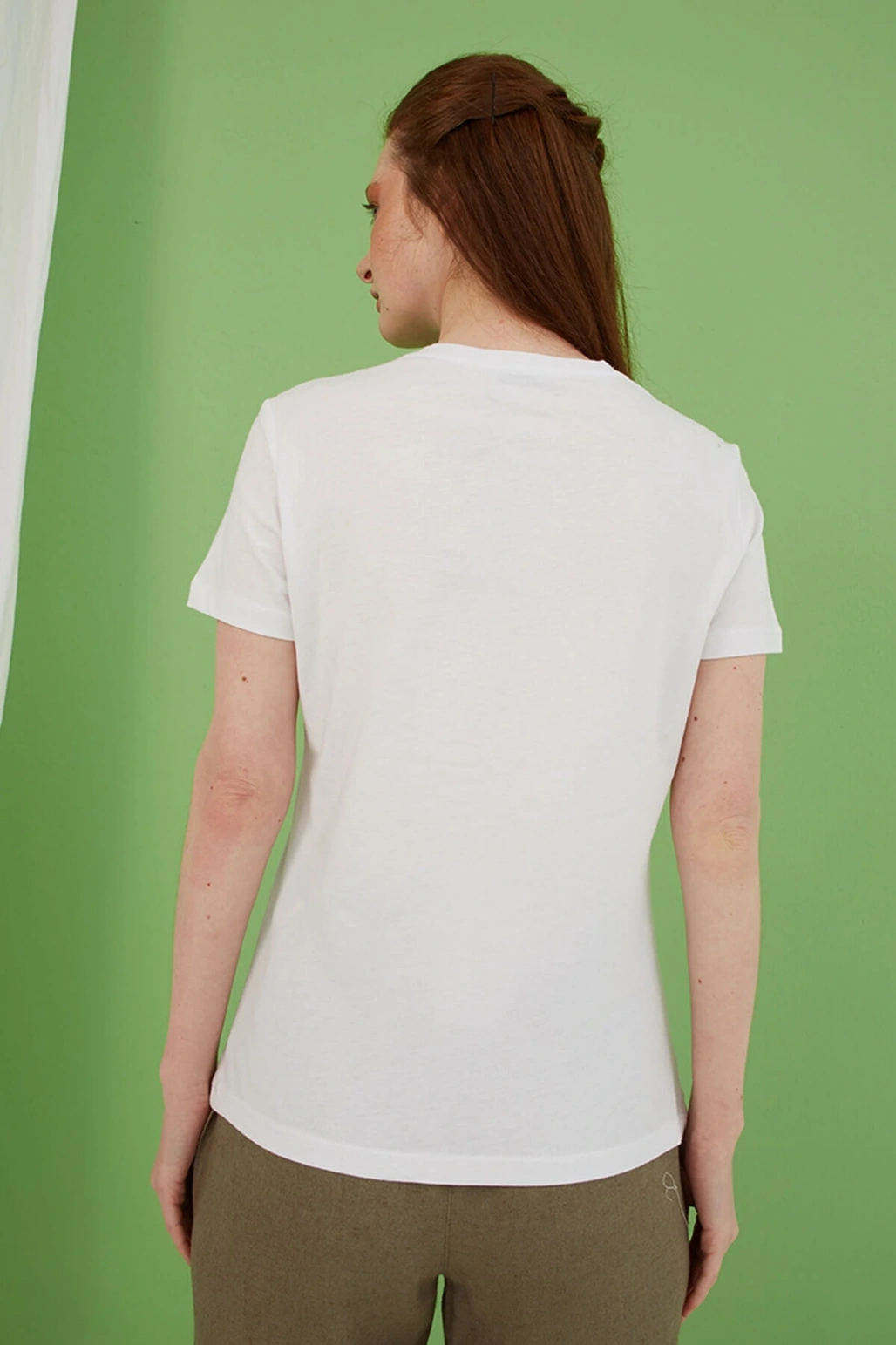 Baskılı T-shirt Beyaz