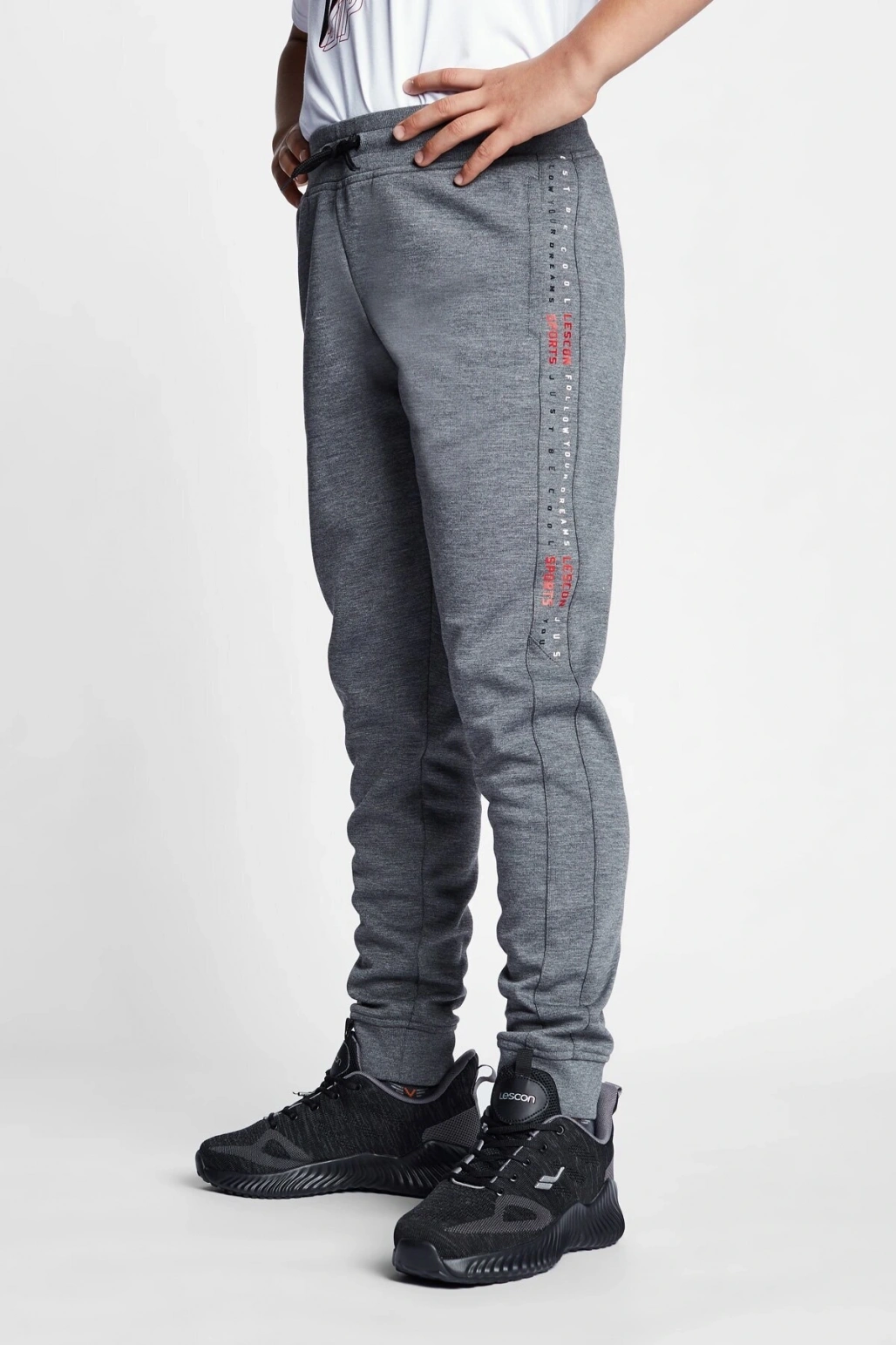 Gri Melanj Çocuk Eşofman Altı 22b-3104