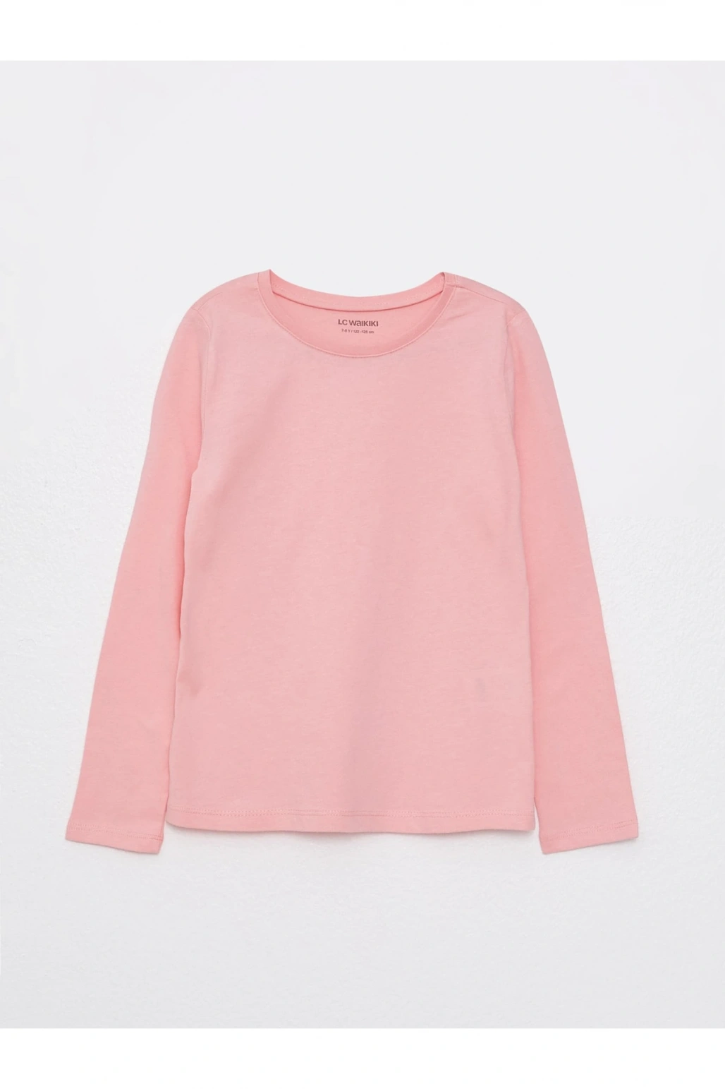 Bisiklet Yaka Basic Uzun Kollu Kız Çocuk Tişört