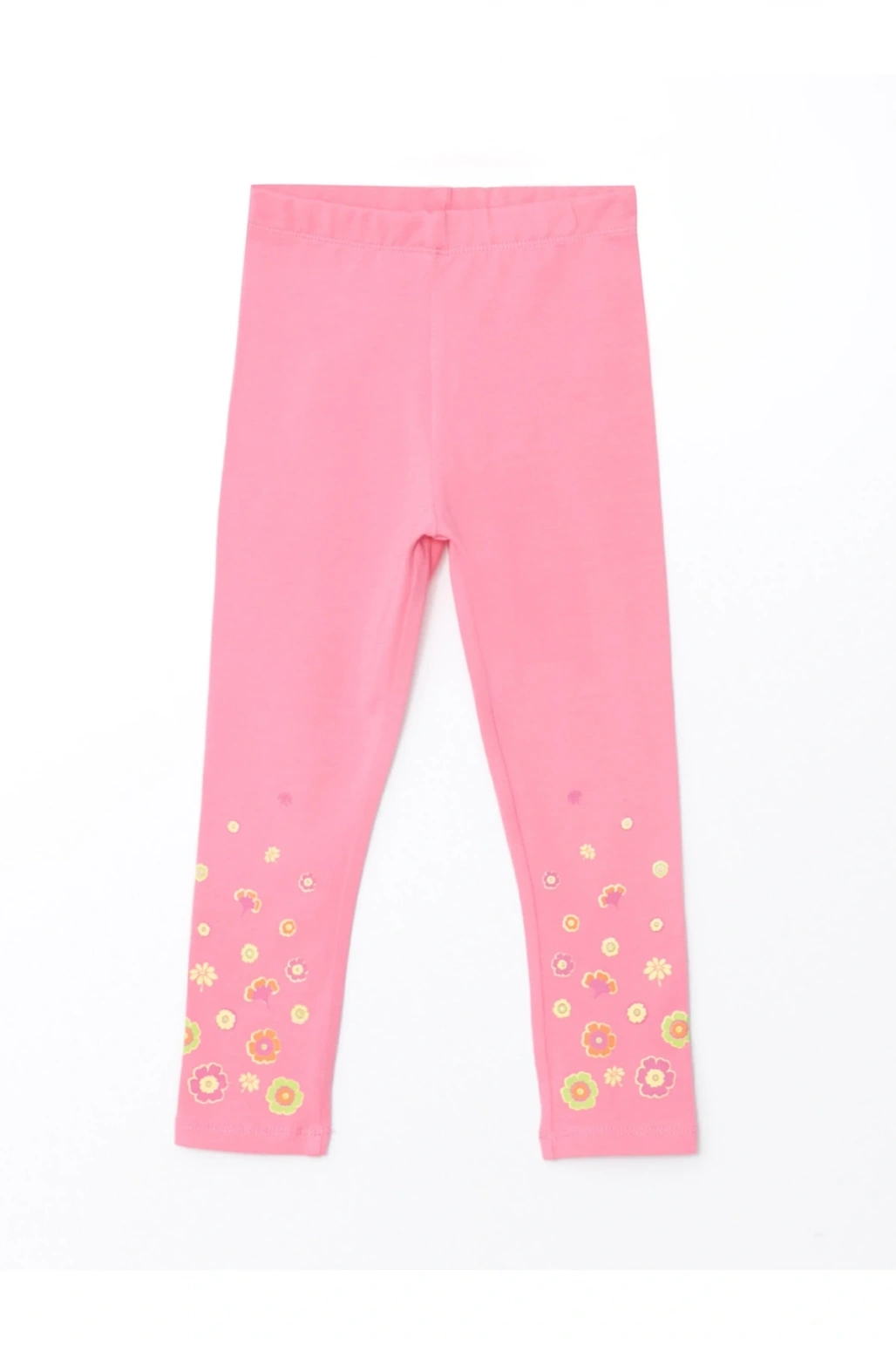 Beli Lastikli Baskılı Kız Bebek Tayt