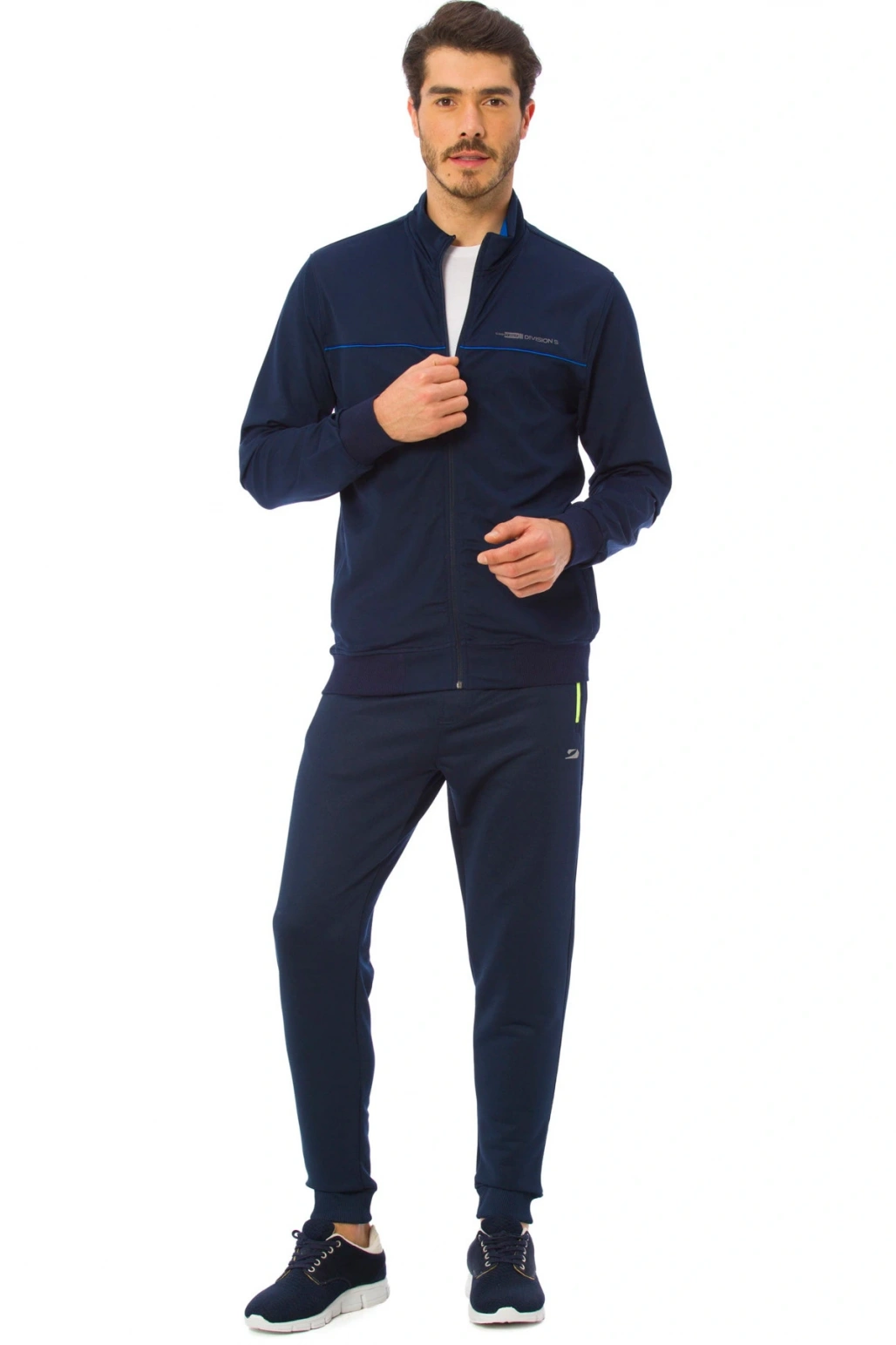 Erkek Lacivert Fermuarlı Sweatshirt 7KG130Z8