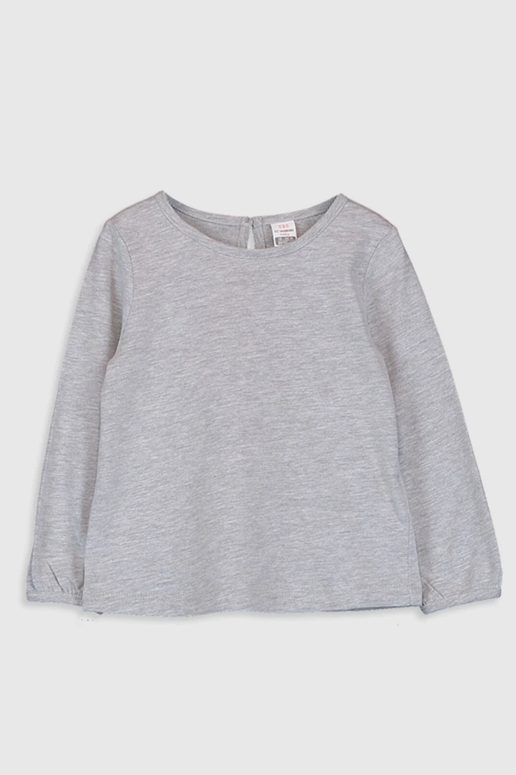 Kız Bebek Gri Melanj Ct3 T-Shirt