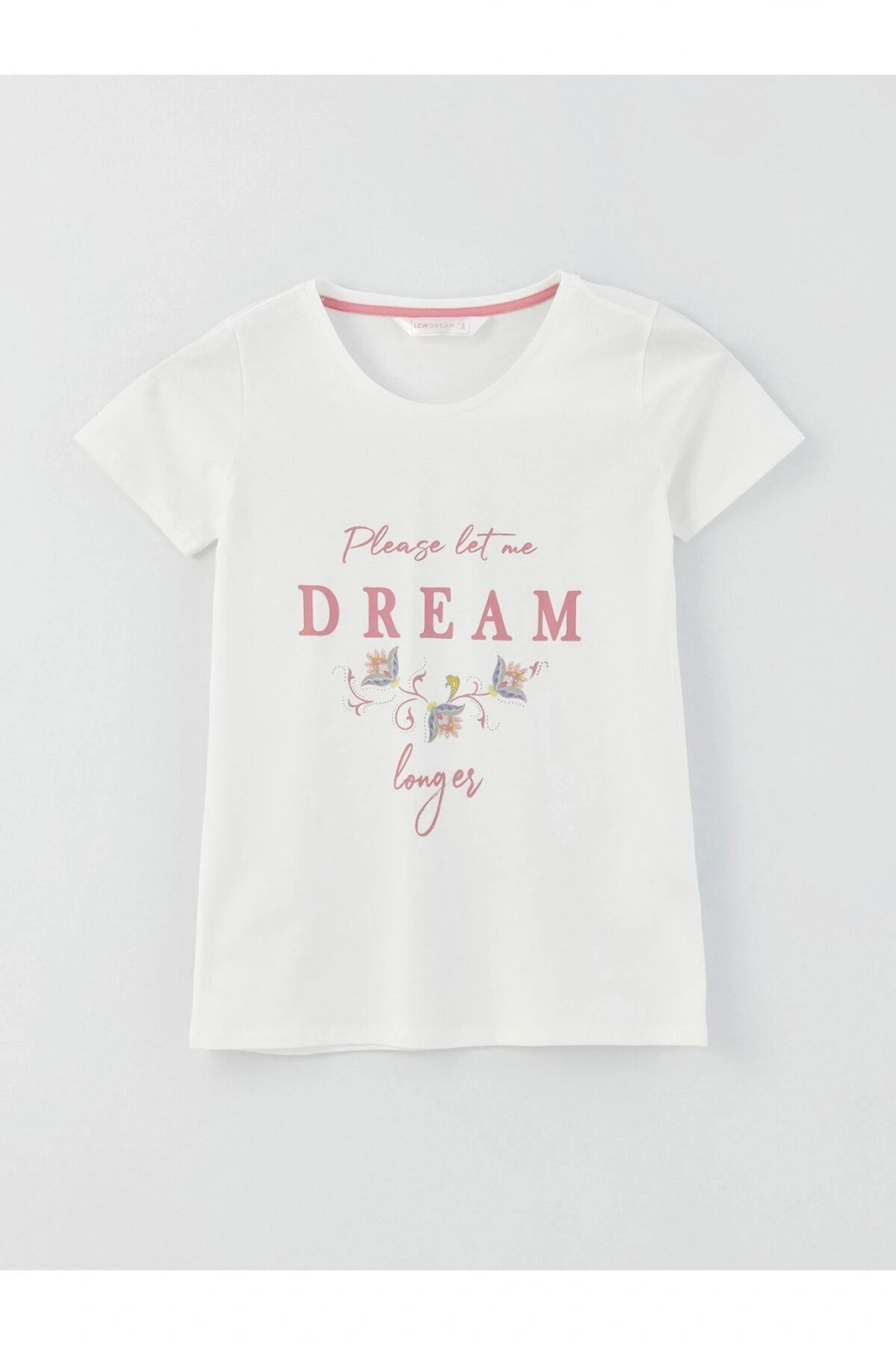 Bisiklet Yaka Baskılı Kısa Kollu Kadın Pijama Takımı