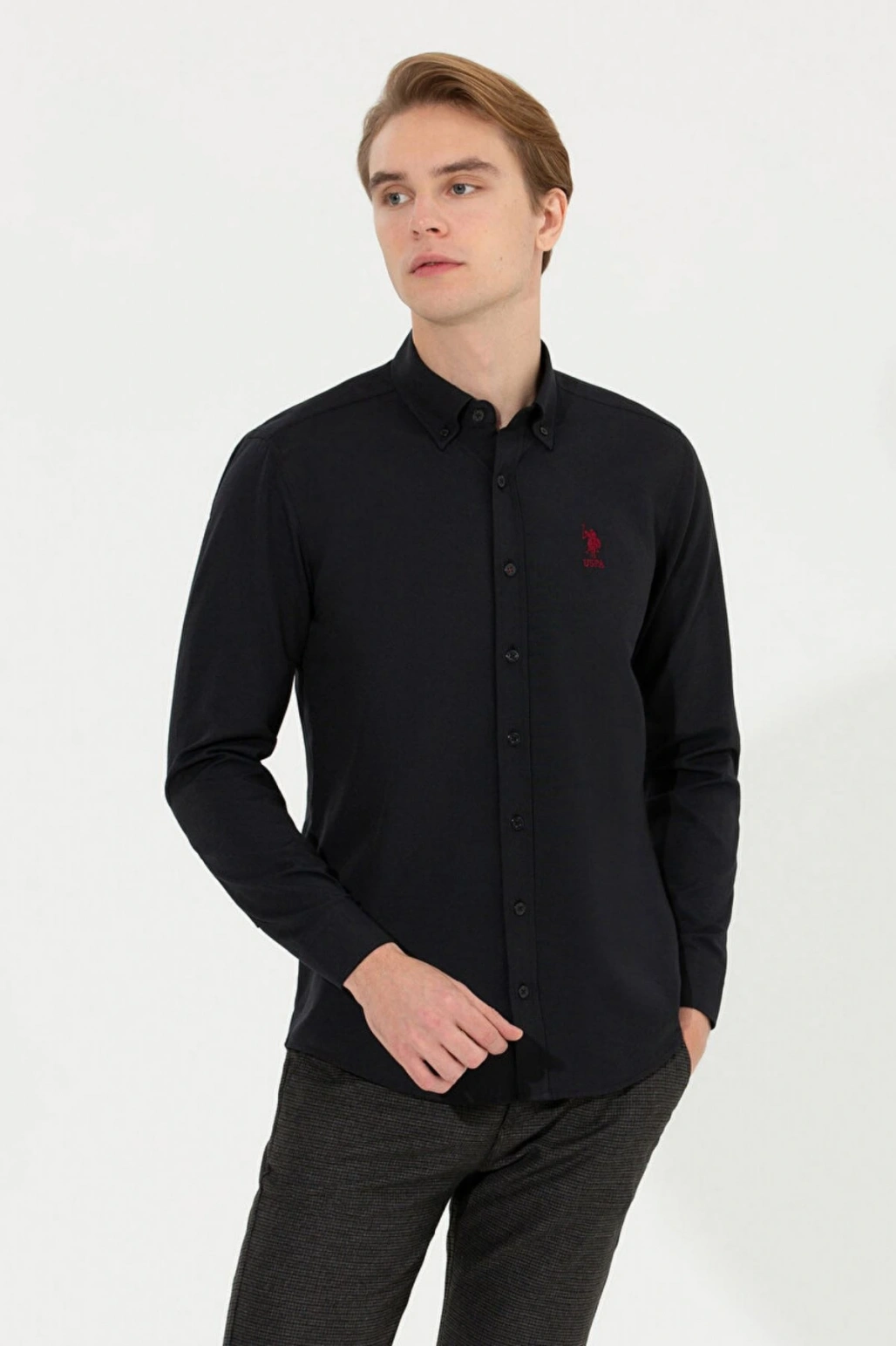 Gox022k Us Polo Assn Erkek Gömlek 1450315 Siyah