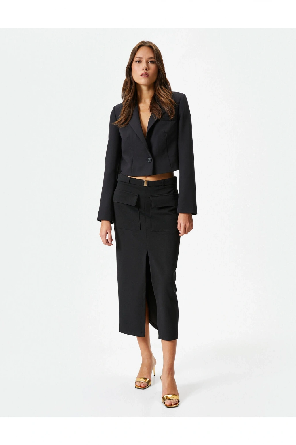 4sak50011uw Kadın Ceket Siyah