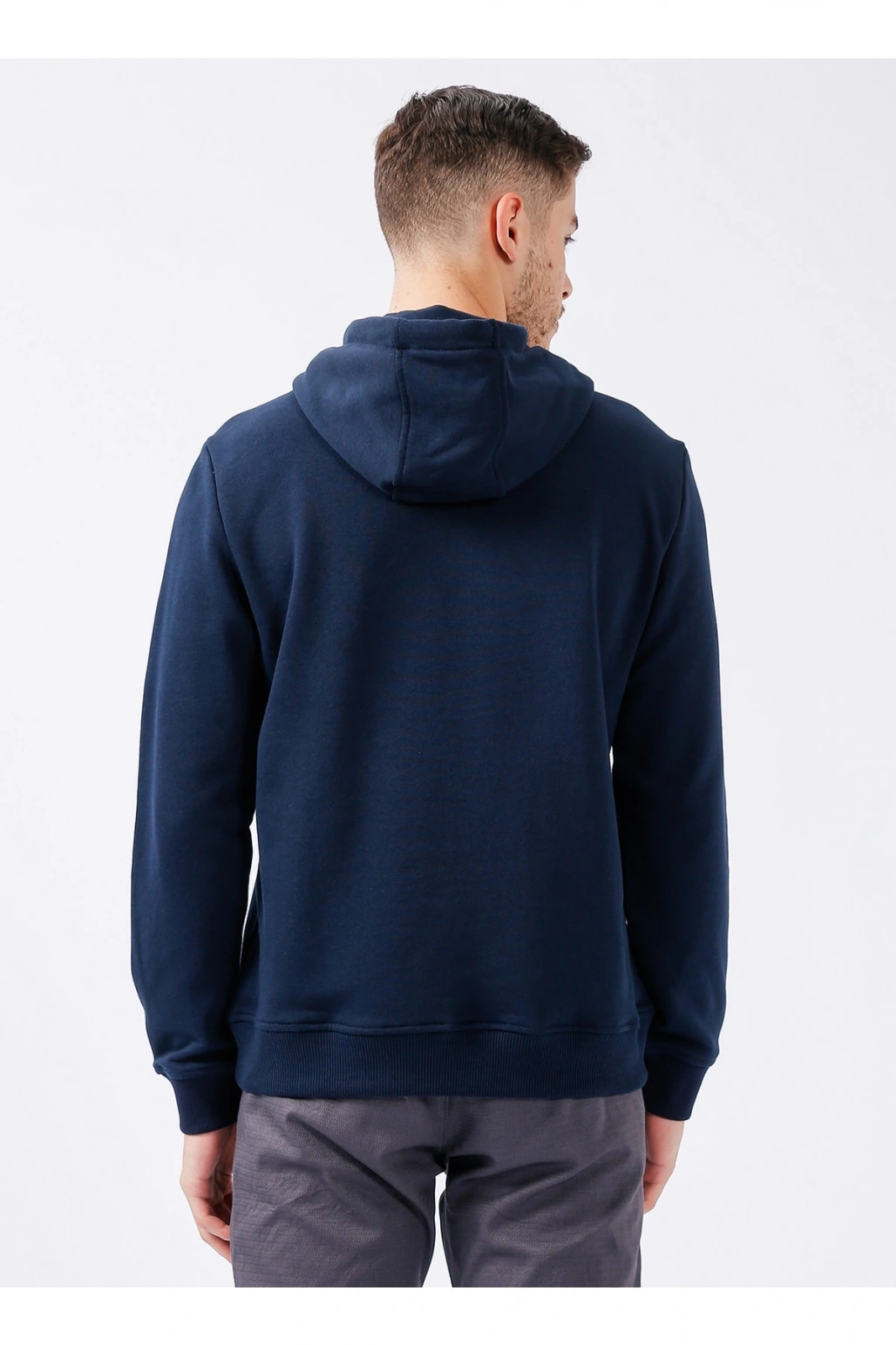 Kapüşon Yaka Lacivert Erkek Sweatshırt Guysk022