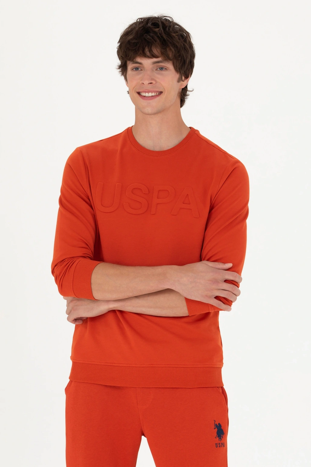Erkek Kiremit Basic Sweatshirt 50269402-VR031