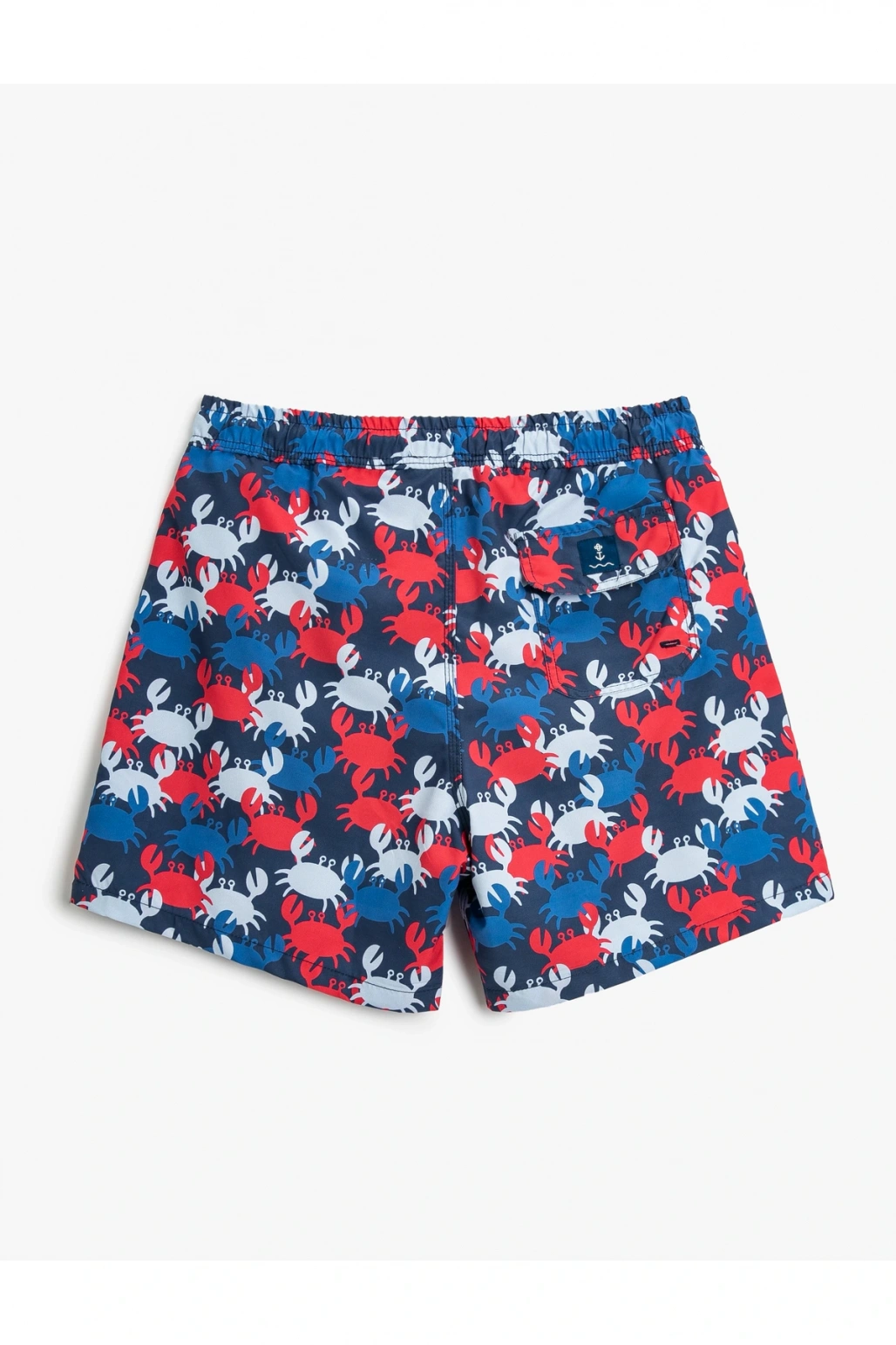 3Sam00063Bw B24 Mavi Desenli Erkek Deniz Shortu