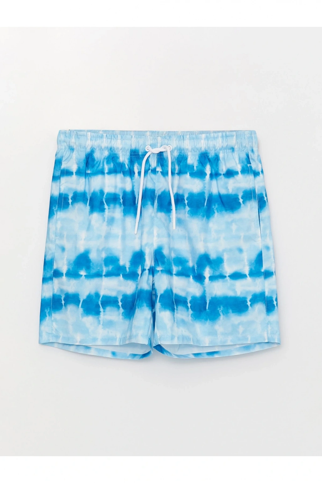 Kısa Boy Desenli Erkek Deniz Şortu