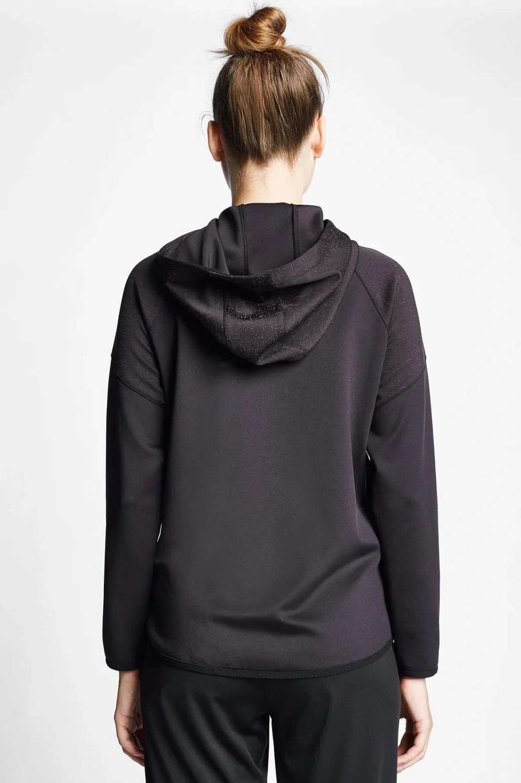 24B-2001 KADIN KOŞU FERMUARLI KAPÜŞONLU ÜST