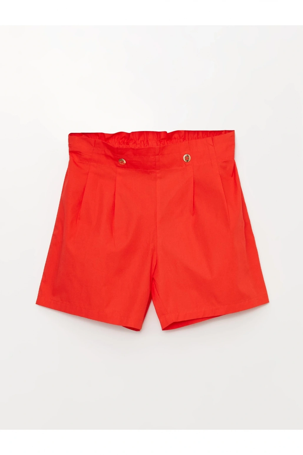 Beli Lastikli Basic Kız Çocuk Şort