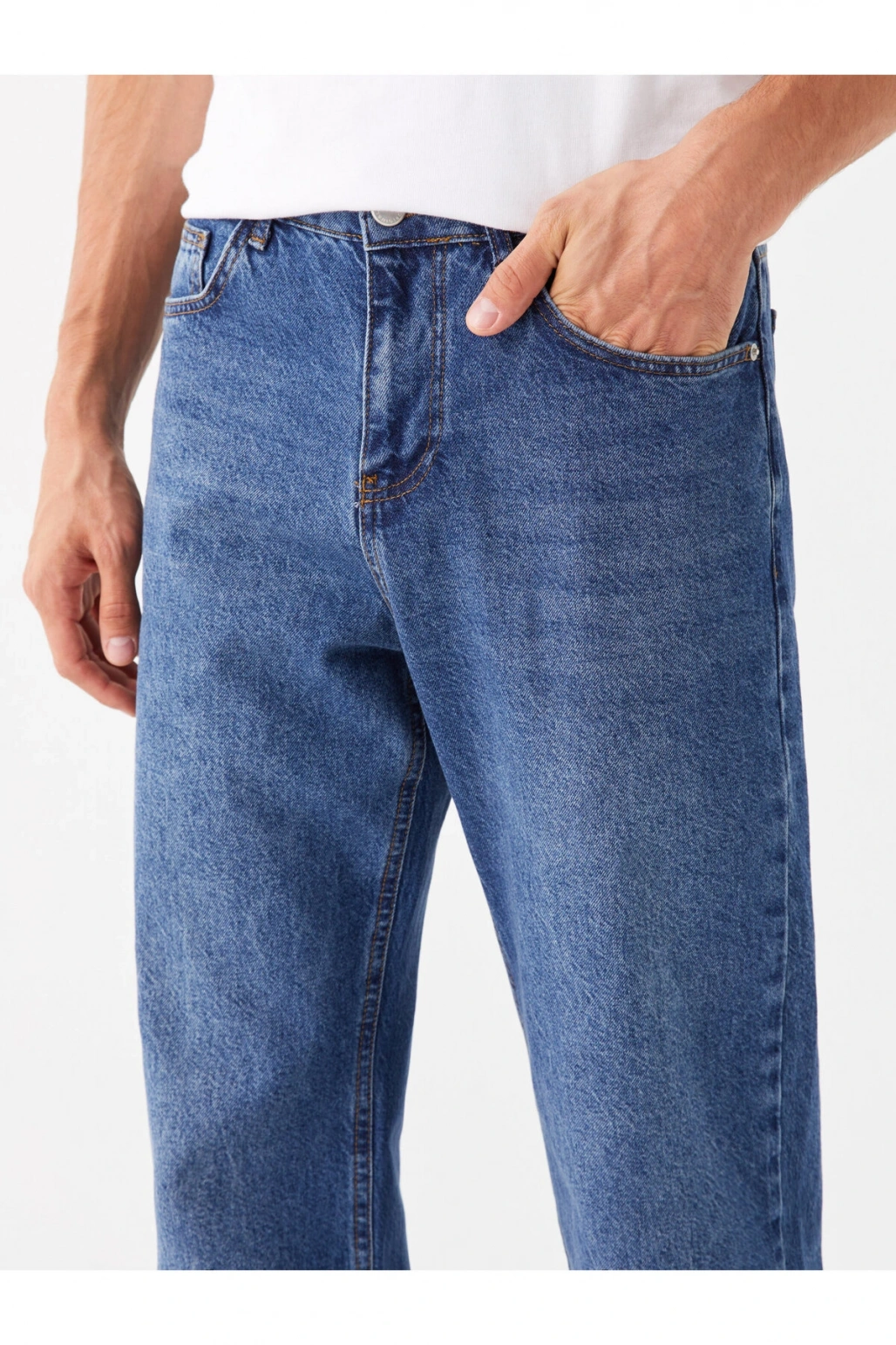 Wide Leg Erkek Jean Pantolon