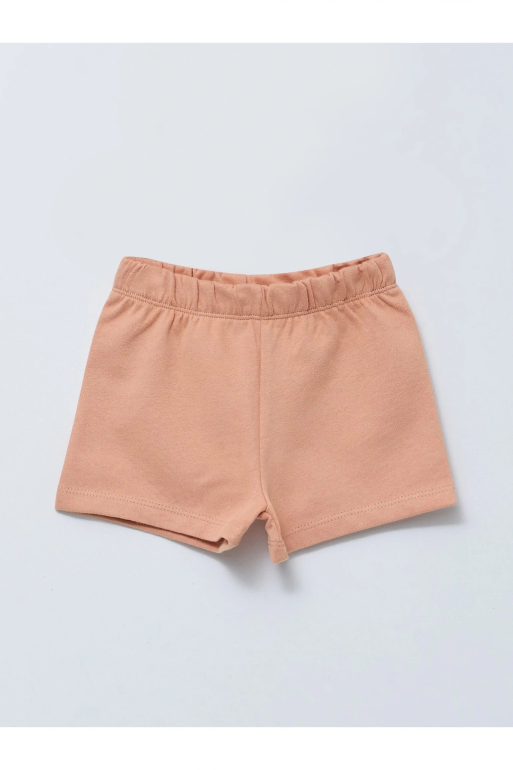 Beli Lastikli Pamuklu Kız Bebek Şort