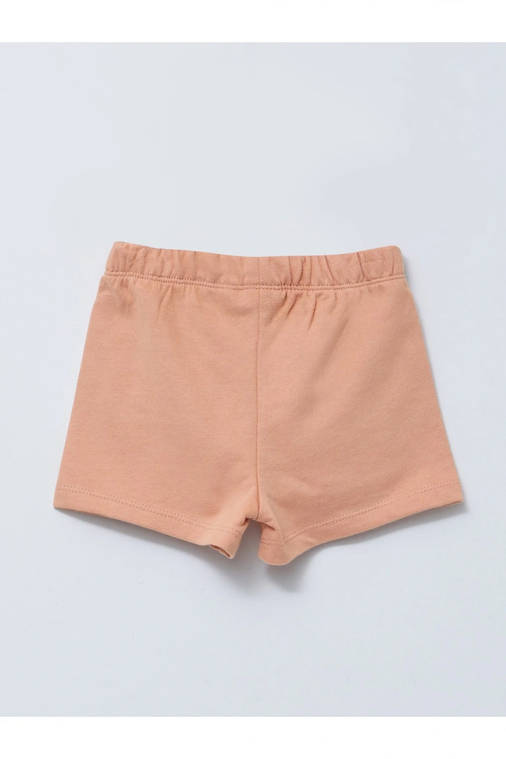 Beli Lastikli Pamuklu Kız Bebek Şort