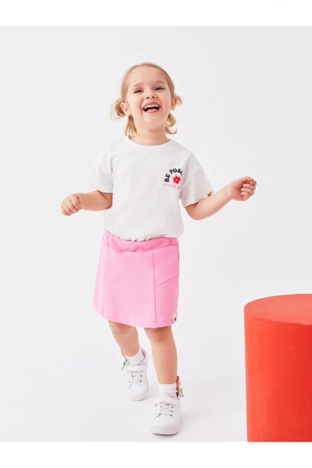 Beli Lastikli Basic Kız Bebek Şort Etek