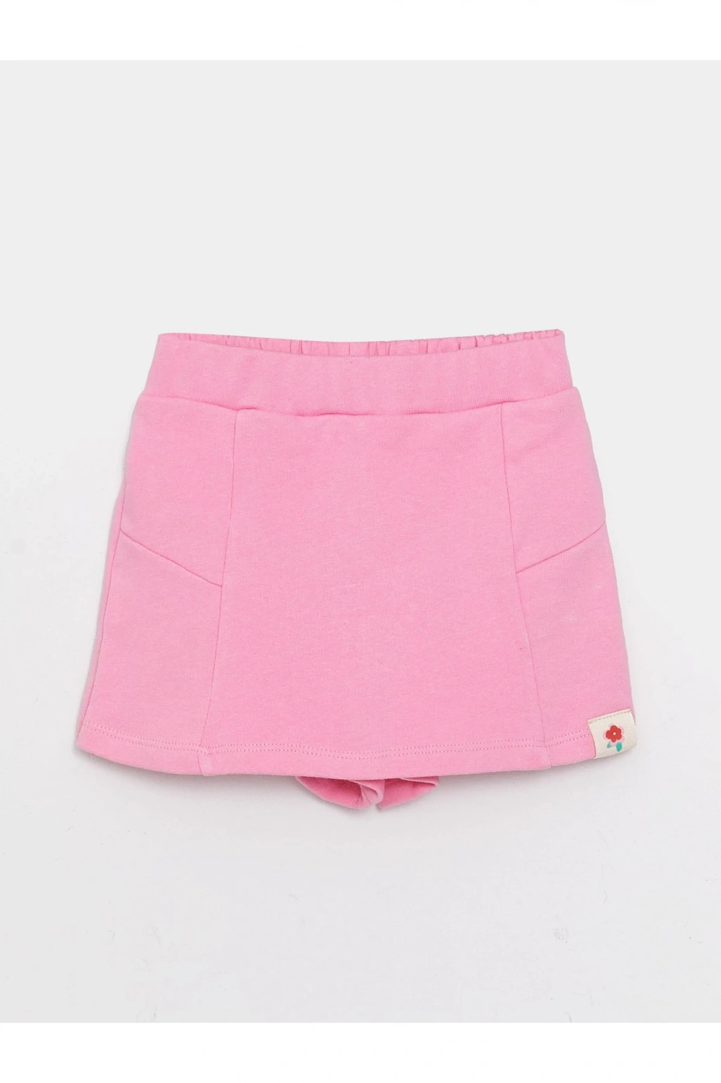 Beli Lastikli Basic Kız Bebek Şort Etek